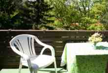 Balkon Ferienwohnung Schaalsee Seedorf